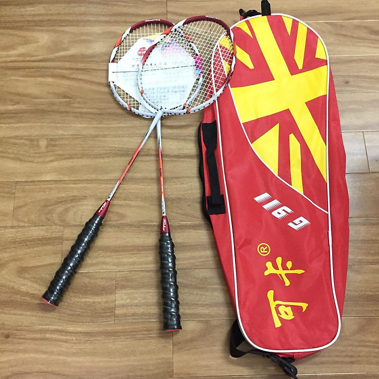 Bộ 2 Vợt Cầu Lông COKA G911 Tặng Kèm 1 móc khóa huýt sáo