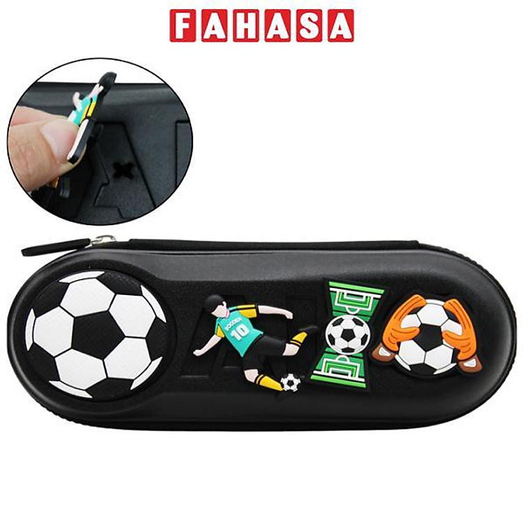 Bóp Viết Nhựa Charm Bóng Đá Shunde 9036 (Màu Đen)