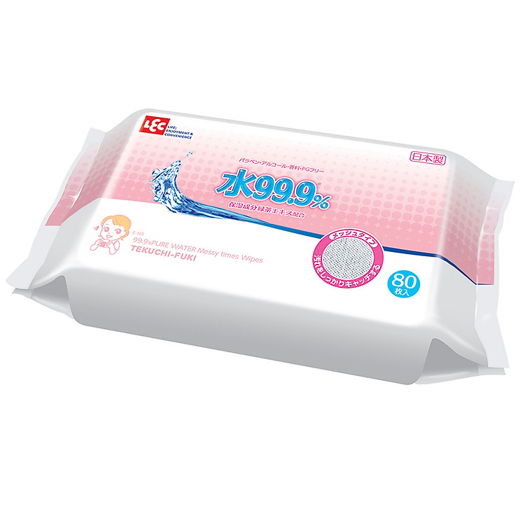 Khăn Ướt Nhật LEC E-165 Cho Tay & Miệng (80 Tờ)