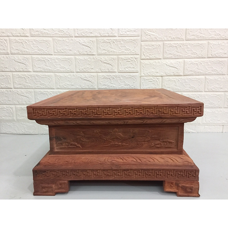 Đôn kê tượng gỗ Hương đỏ ( gỗ hương xịn vân gỗ đẹp)
