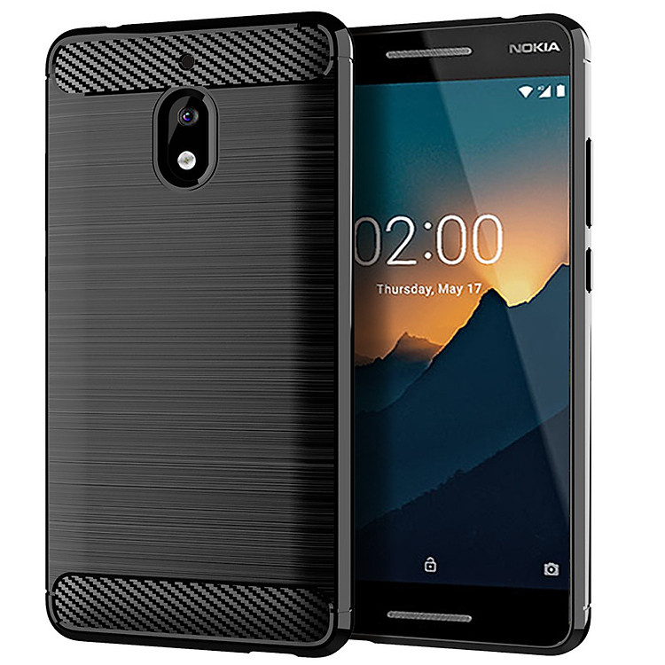 Ốp Lưng Dẻo Dành Cho Nokia 2.1 Vân Xước Chống Sốc