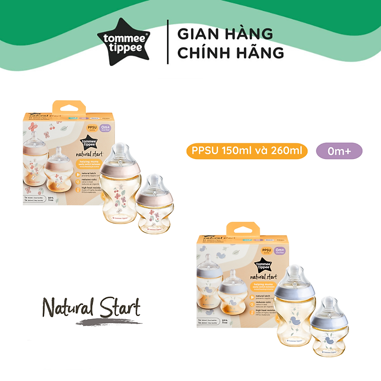 Bình Sữa PPSU Tommee Tippee 260ml & 150ml Đảm bảo Ưu đãi - Hình ảnh 2