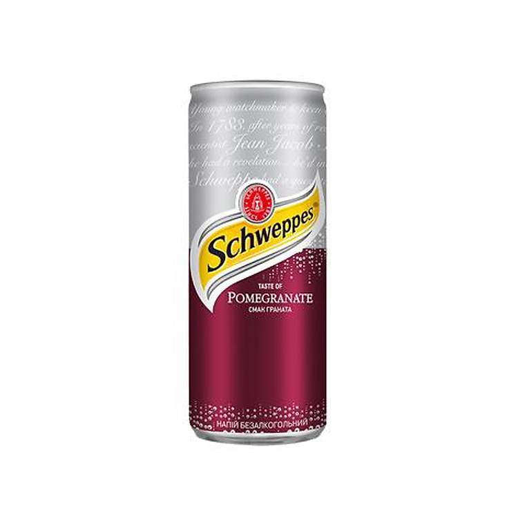Schweppes Taste of Pomegranate 330ml - Nước ngọt có ga hương vị quả lựu SCHWEPPES 330ml