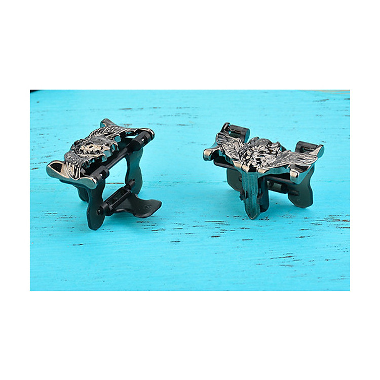 Bộ 2 Nút Bấm Cơ Chơi Game Sinh Tồn PUBG ROS Gamepad Mẫu Sói Bay Flying Wolf Kim Loại