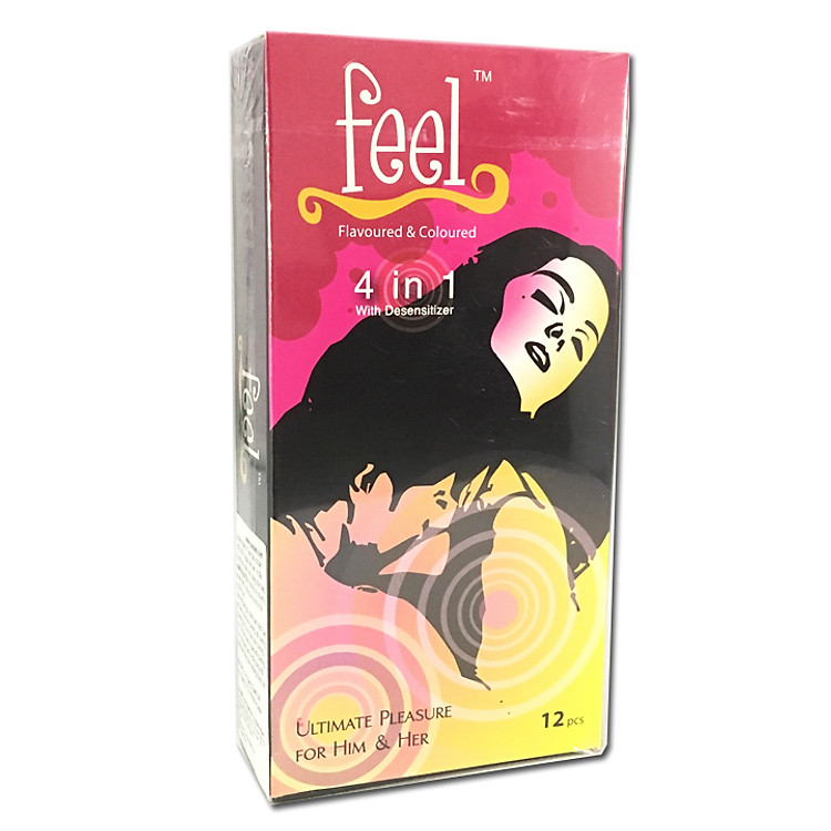 Bao Cao Su Feel 4in1 (Hộp 12 Chiếc)