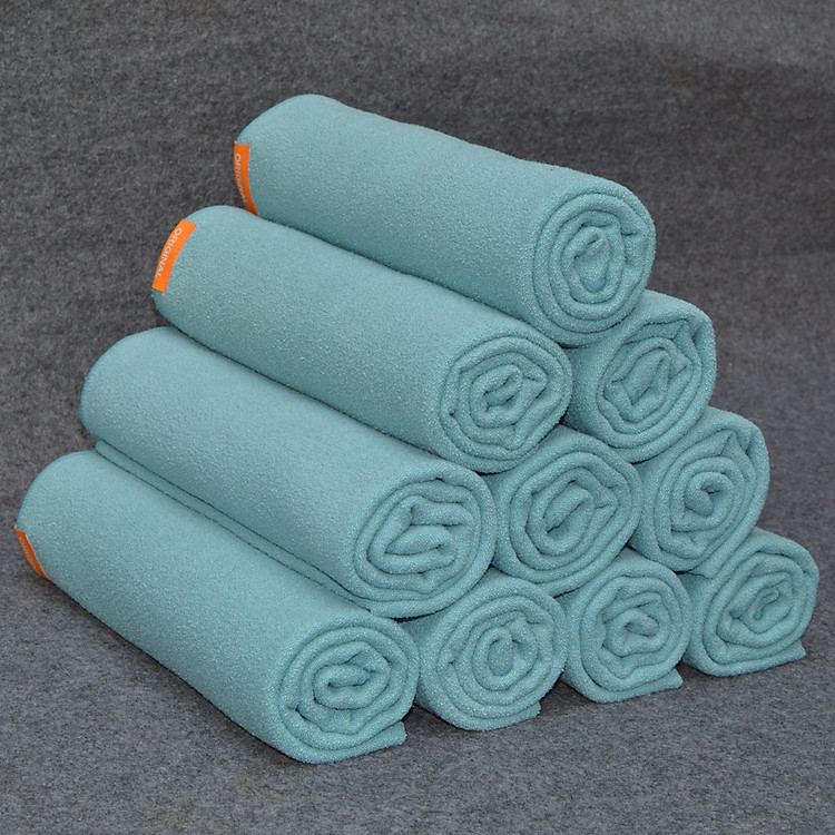 Khăn tắm Aquis sợi Microfiber siêu thấm siêu bền 120cm x 55cm màu xanh biển (một cái)