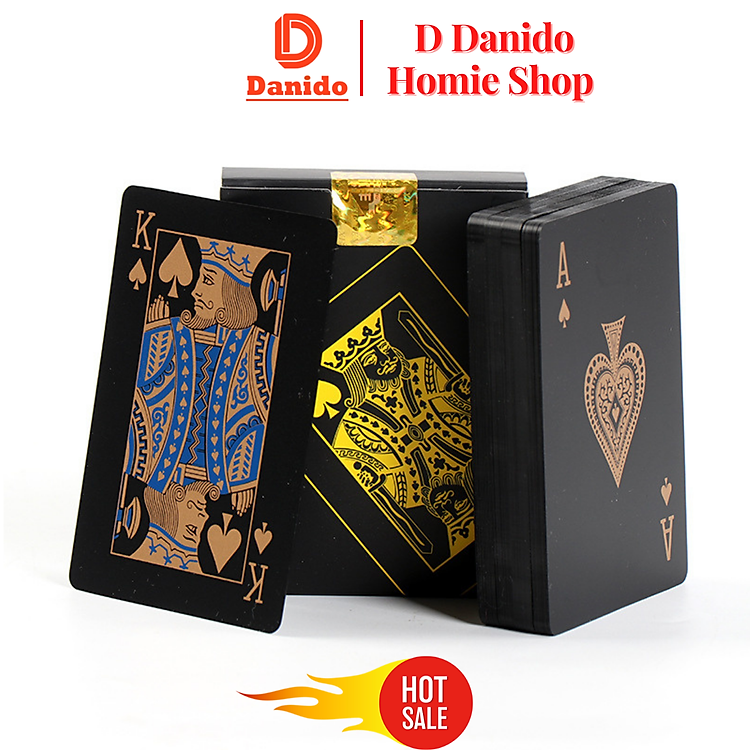 Mua Bộ bài tây nền đen cao cấp D Danido Chính hãng Ưu đãi - Hình ảnh 4