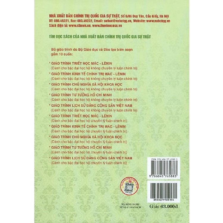 Giáo Trình Kinh Tế Chính Trị Mác - Lênin - Ảnh 2