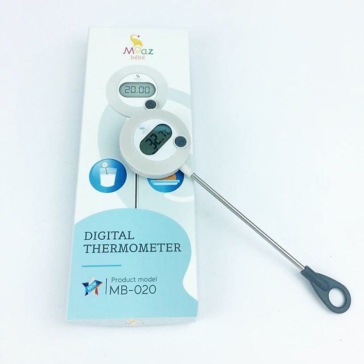 Nhiệt Kế Điện Tử Pha Sữa, Đo Nhiệt Độ Thực Phẩm Chỉ Vài Giây Moaz BeBe