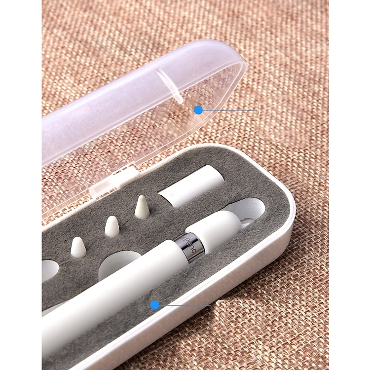 Hộp đựng bút và tool dành cho Apple pencil 1/2 size 10mm 8mm- Hàng Chính Hãng