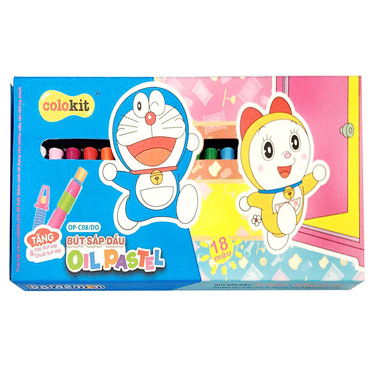 Bút Sáp Dầu Thiên Long OP-C08/DO (18 màu) - Mẫu Ngẫu Nhiên