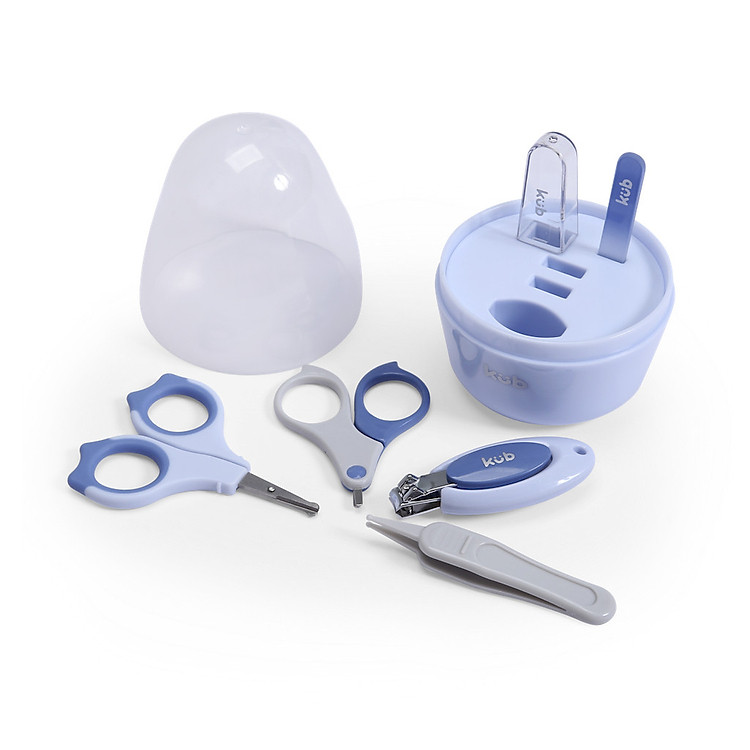 Bộ Cắt Móng Tay Cho Bé - KUB - Gồm 5 Món - Màu Xanh Dương