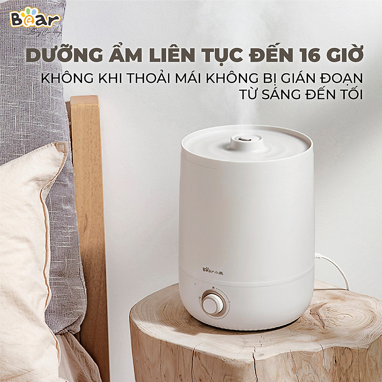 Máy Phun Sương Tạo Ẩm Bear Làm Mát Không Khí, Bộ Lọc Ion Bạc Diệt Khuẩn, Tiết Kiệm Năng Lượng JSQ-C45U1 - Hàng chính hãng