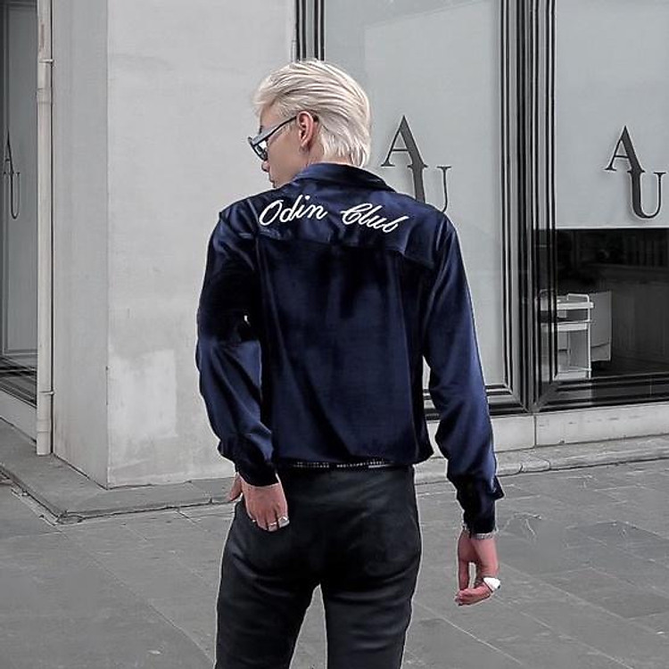 ÁO SƠMI DÀI TAY THÊU ODIN CLUB, ÁO SƠMI VẢI NHUNG CAO CẤP, LOCAL BRAND ODIN CLUB