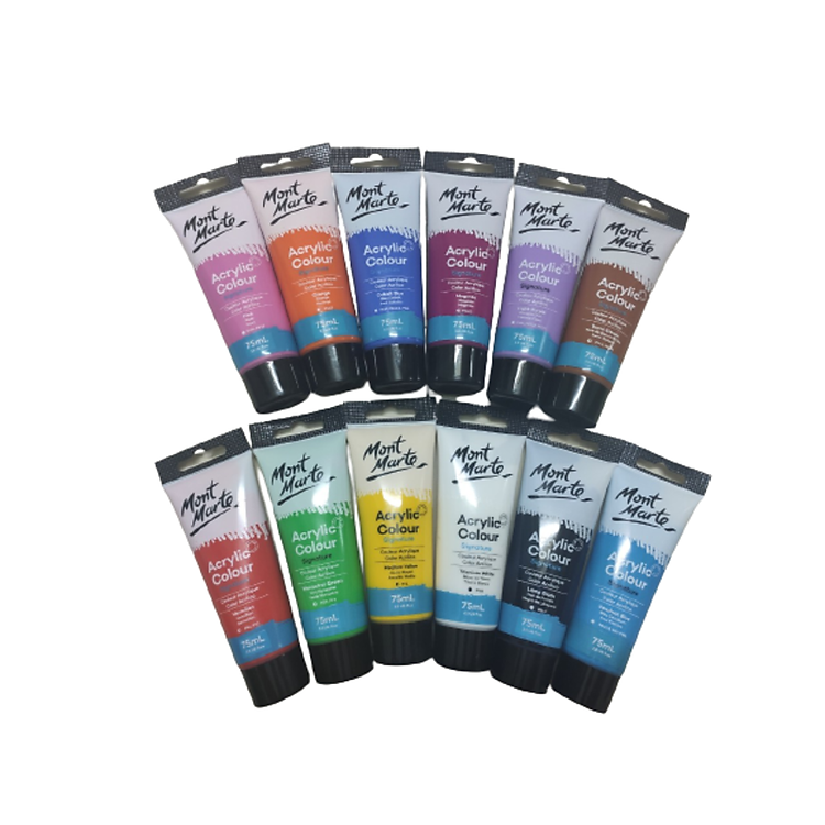 Bộ Màu Acrylic 12 Màu Signature MONT MARTE - Ảnh 2
