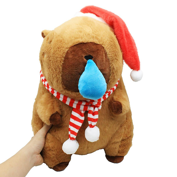 Thú Bông Capybara Noel 45 cm - ZooZoo Chính hãng Tiết kiệm - Hình ảnh 4