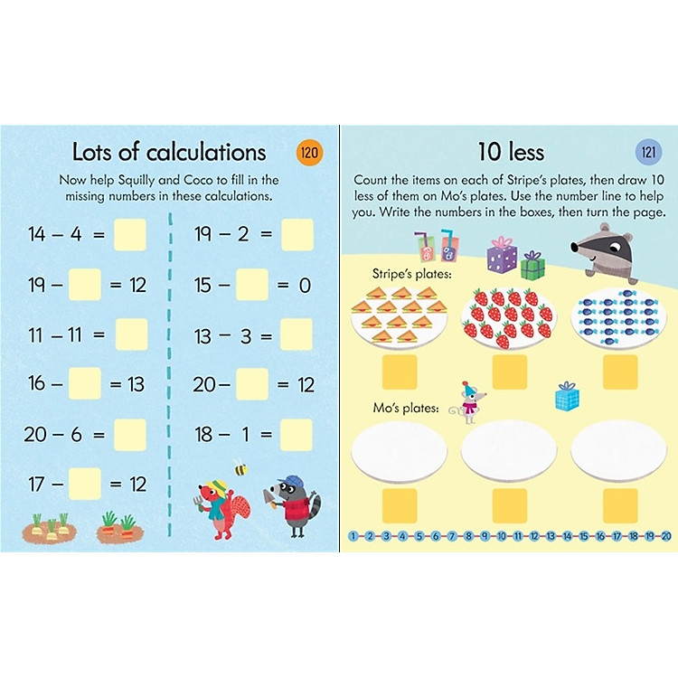 Usborne Key Skills Practice Pad: Subtracting 5-6 - Ảnh 4