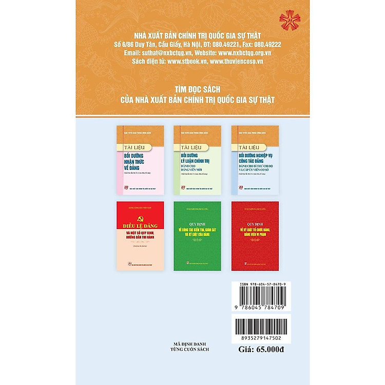 Tài Liệu Bồi Dưỡng Nghiệp Vụ Công Tác Đảng Dành Cho Bí Thư Chi Bộ Và Cấp Ủy Viên Cơ Sở - Ảnh 2