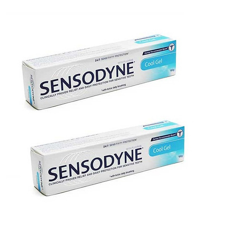 Combo 2 Kem đánh răng SENSODYNE Cool Gel - mát lạnh (100g)