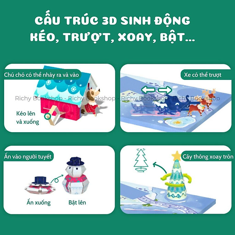 Bộ Thủ Công Origami Ngôi Nhà Giáng Sinh Chính hãng Giá rẻ - Hình ảnh 5