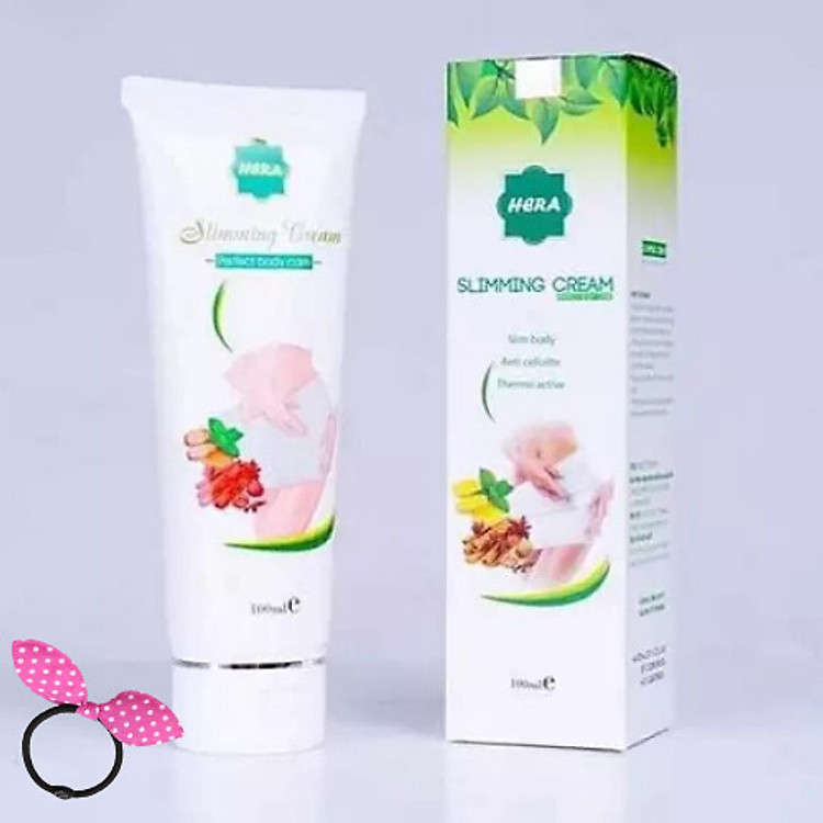 Kem Hỗ Trợ Tan Mỡ Hera Sliming Cream 100ml - Tặng Kèm Cột Tóc Tai Thỏ Màu Ngẫu Nhiên