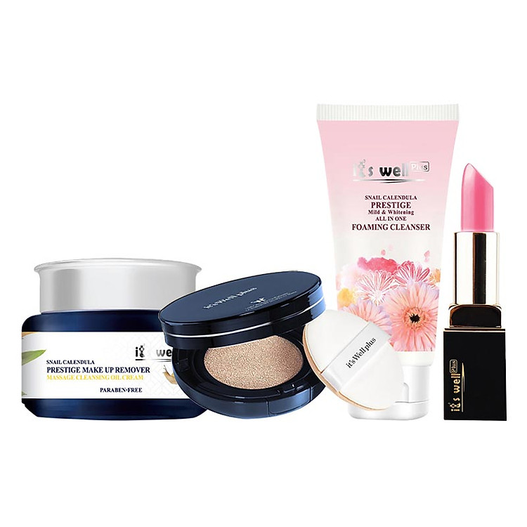 Bộ Sản Phẩm Trang Điểm Tự nhiên & Làm Sạch Sâu 2 it's Well plus