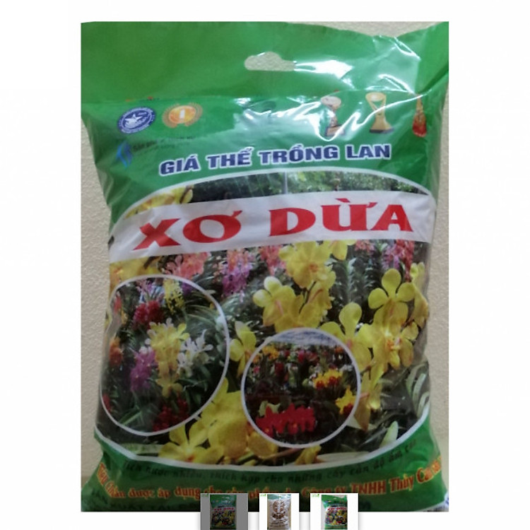 GIÁ THỂ TRỒNG LAN XƠ DỪA GÓI RỐI