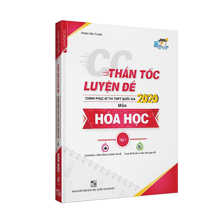 Sách CC Thần tốc luyện đề 2020 môn Hóa học tập 1