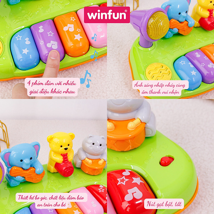 Đồ chơi đàn Piano mini Winfun cho bé Chính hãng Giá rẻ - Hình ảnh 3
