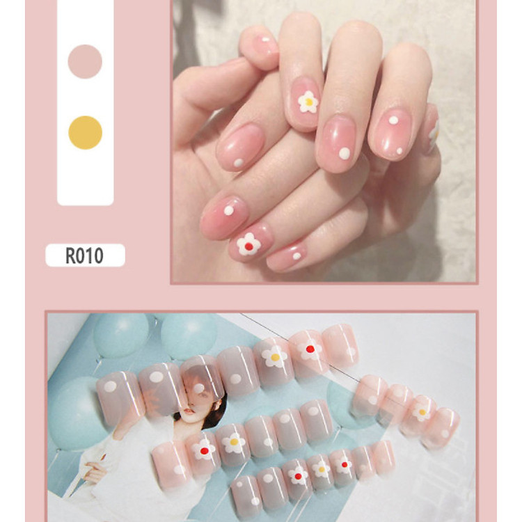 Bộ 24 móng tay giả nail thơi trang (như hình-R-010)