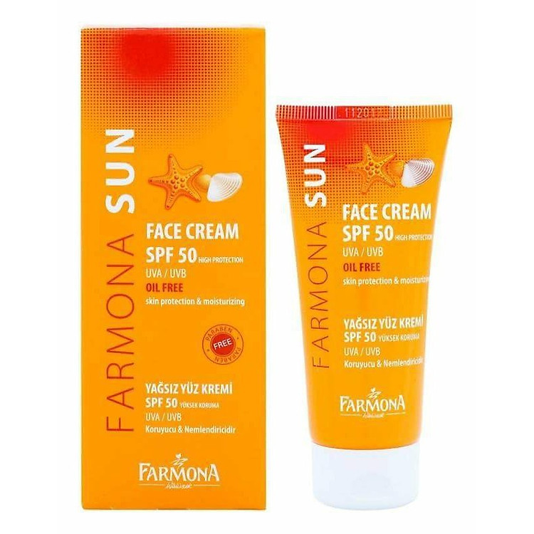 Kem Chống Nắng Farmona Sun Face Cream Oil Free Spf50 50ml, Không Chứa Dầu Cho Da Mặt