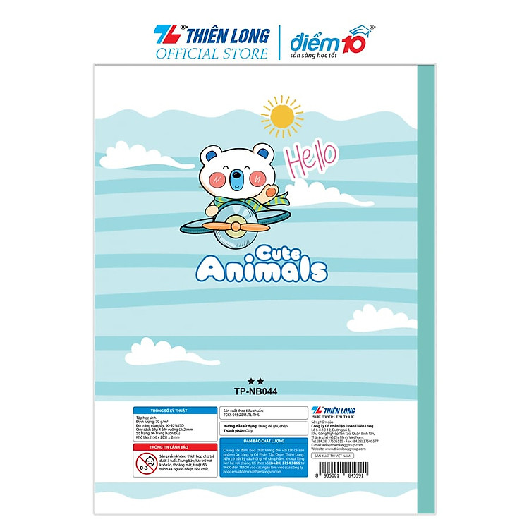 Lốc 5 Tập Học Sinh 96 Trang 4 Ô Ly Vuông 70 gsm Điểm 10 - Ảnh 5