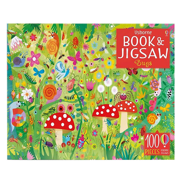 Sách Usborne Picture Puzzle Book and Jigsaw Bugs