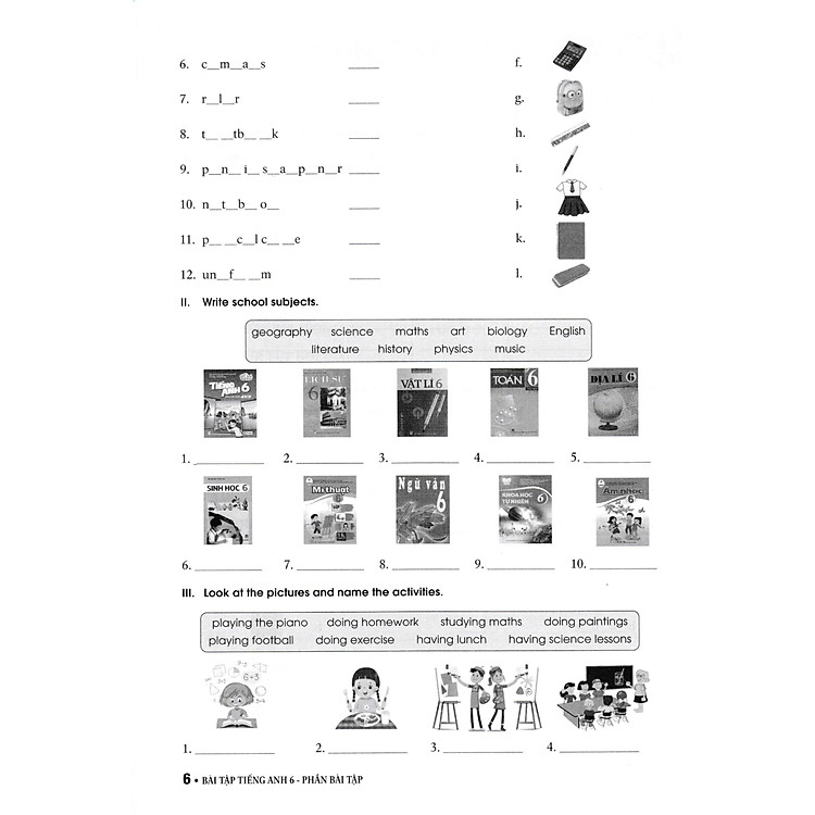 Bài Tập Tiếng Anh 6 (Dùng Kèm SGK Tiếng Anh 6 Global Success) - Ảnh 6