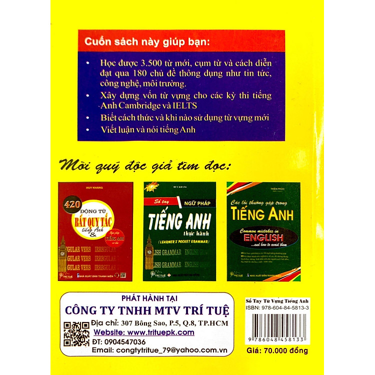 Sổ Tay Từ Vựng Tiếng Anh Thực Hành - Ảnh 7