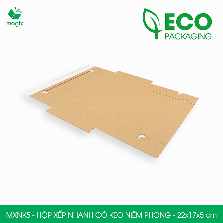 Hộp Carton Gói Hàng (100 hộp) 22x17x5 cm - Ảnh 5