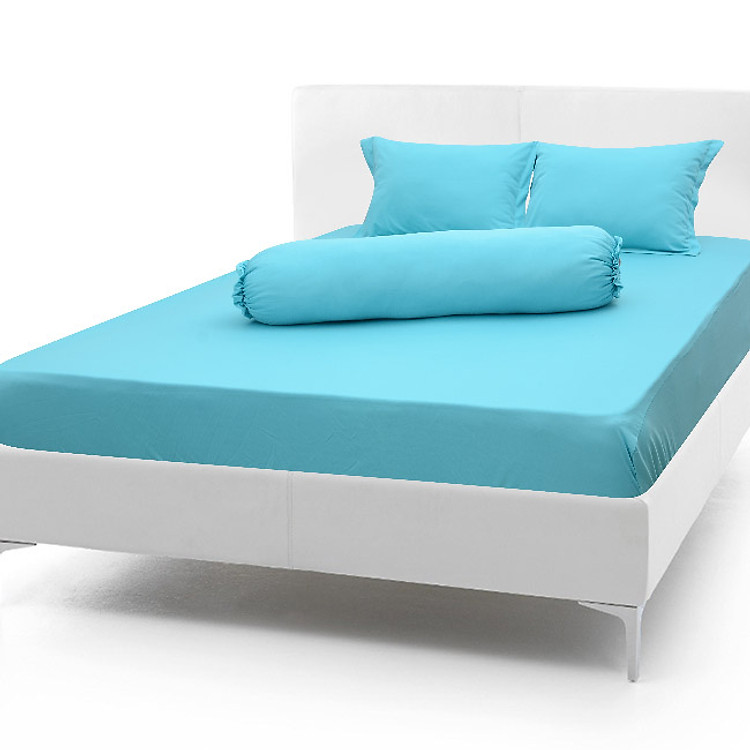 Bộ Drap Thun Lạnh Hàn Quốc ( 4 món } xanh ngọc- đủ size