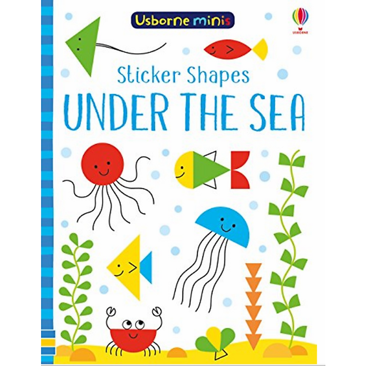 Sách Usborne Sticker Shapes Under the Sea