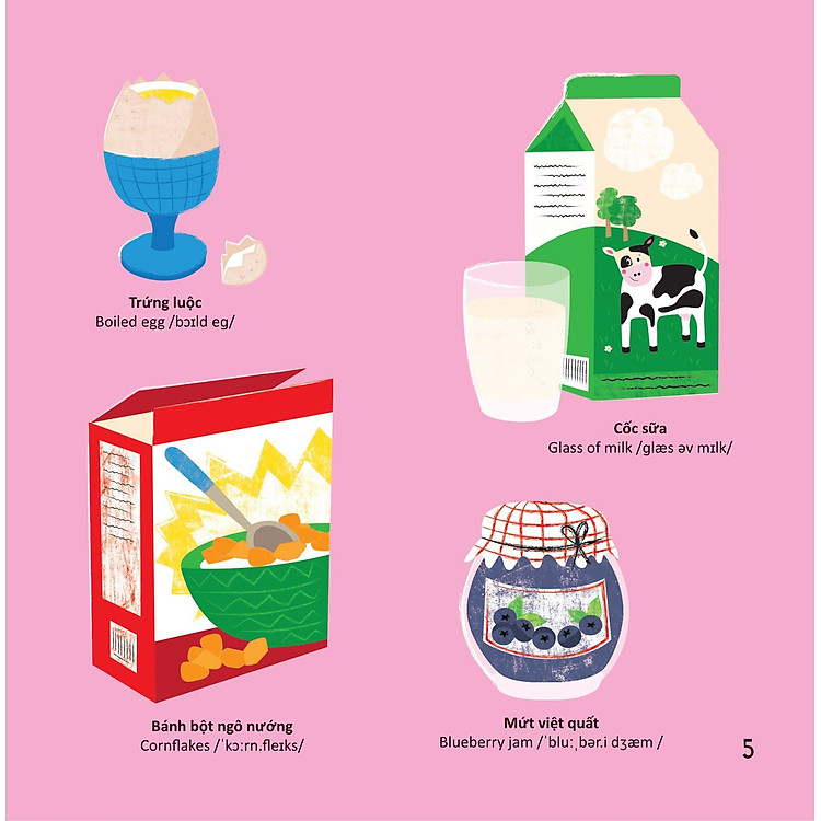 Thư Viện Từ Vựng Đầu Đời Cho Bé - Thức Ăn Của Tớ - Ảnh 4