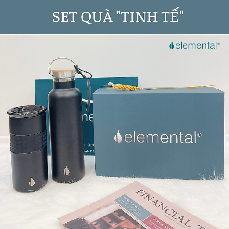 Hộp Quà Tặng Sinh Nhật Elemental (Bình Giữ Nhiệt và Ly Giữ Nhiệt)