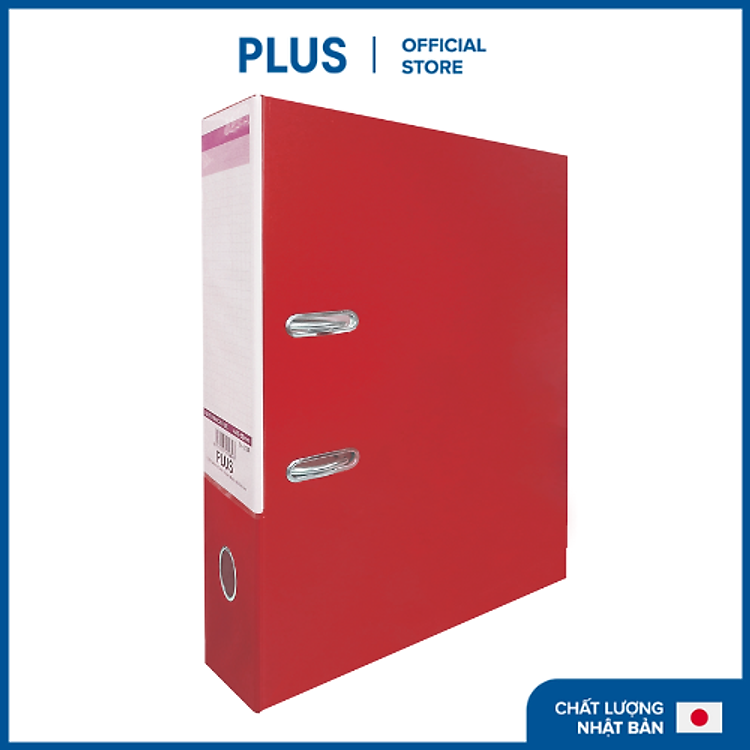 Bìa Còng A4 Dày 5cm PLUS – Đỏ