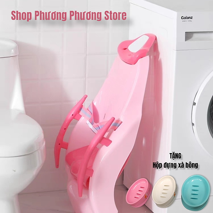 Ghế nằm gội đầu cho bé - Hồng Chính hãng Tiết kiệm - Hình ảnh 2