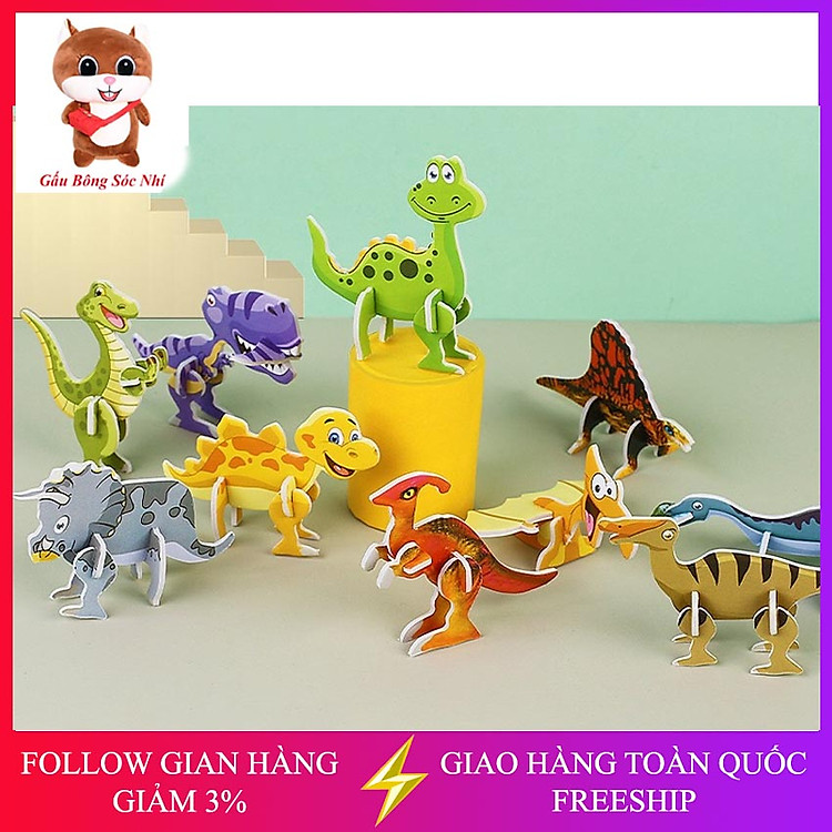 Đồ chơi xếp hình mini 3D cho bé Chính hãng Tiết kiệm