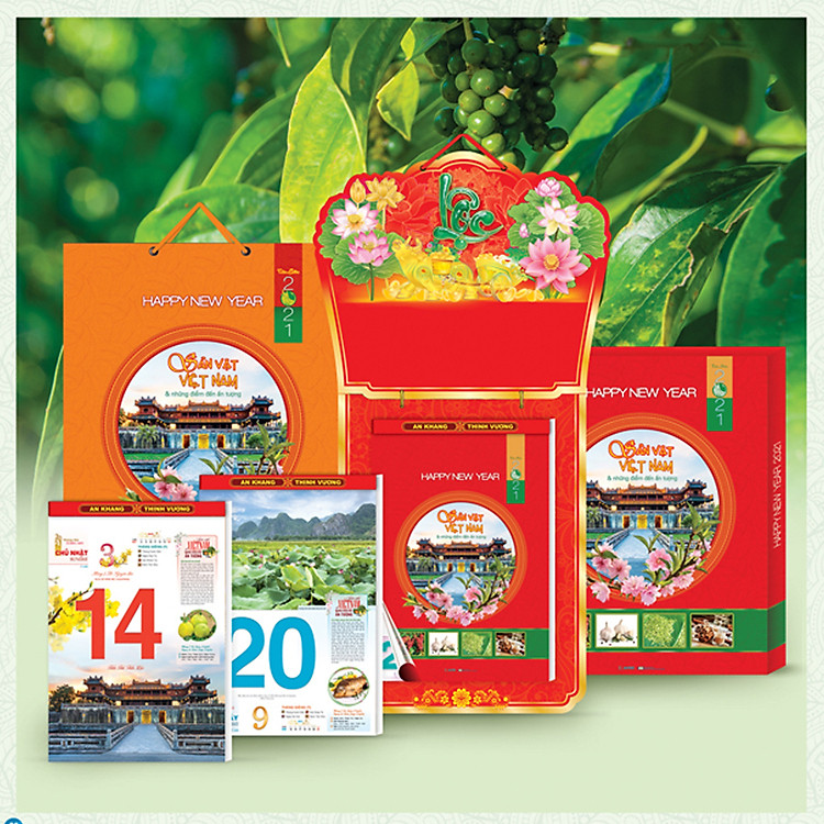 Lịch bloc siêu đại đặc biệt 2021 Sản Vật Việt Nam Bloc 38×53 cm