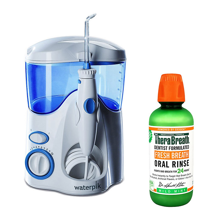 Máy Tăm Nước Waterpik Ultra WP-100 + Tặng 1 nước súc miệng TheraBreath thương hiệu Mỹ