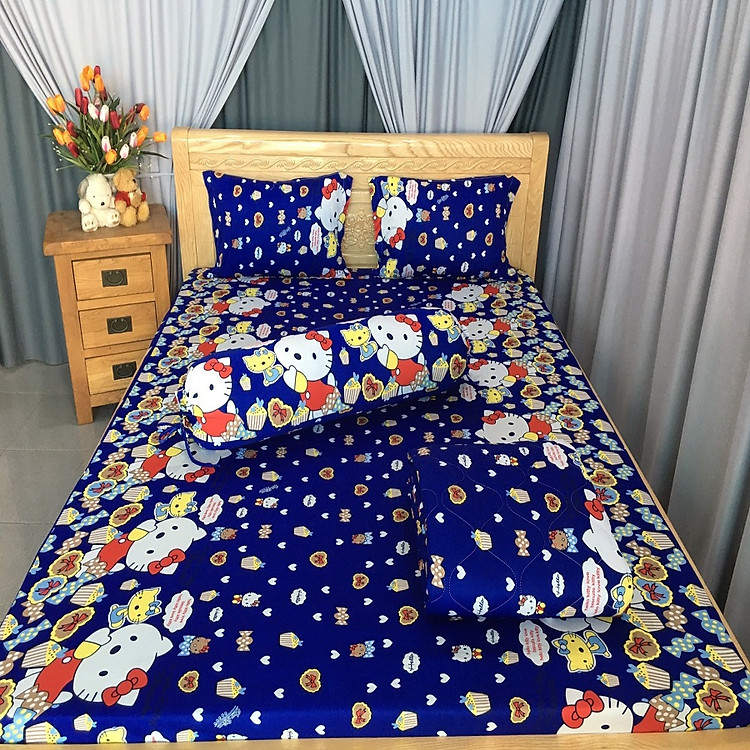 Bộ Drap thun Hàn Quốc 1m6 TH267