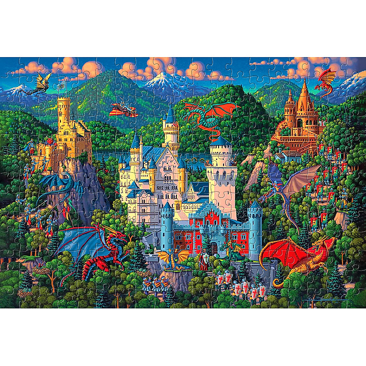 Tranh xếp hình Lâu đài Neuschwanstein 247 mảnh Chính hãng Ưu đãi - Hình ảnh 2