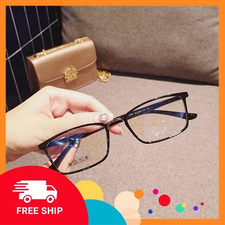 Gọng kính cận vuông nhựa dẻo cho cả nam và nữ 2167 - Tiệm kính Candy