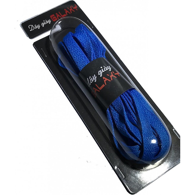 Dây giày xanh dương dẹt