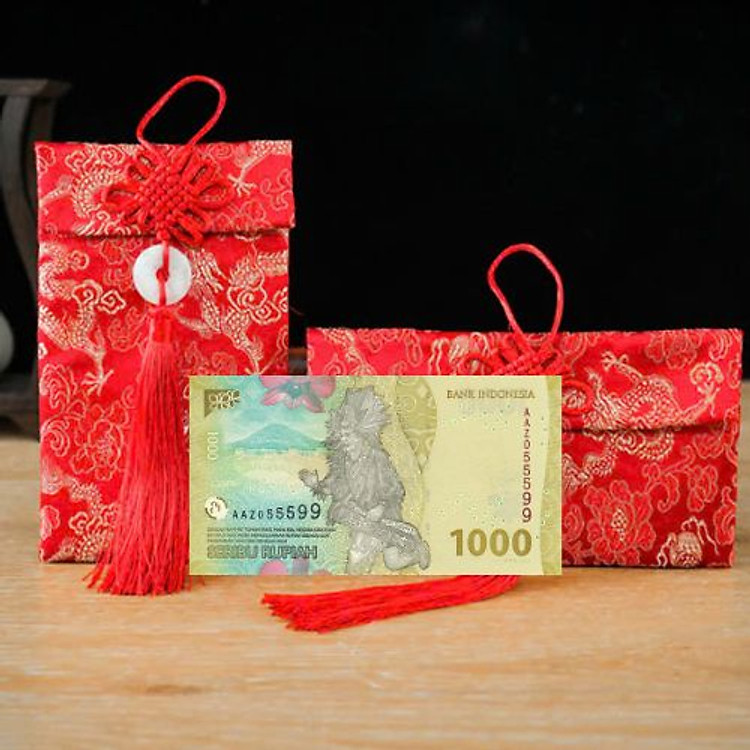 Túi gấm màu vàng 1000 Indonesia - Ảnh 2